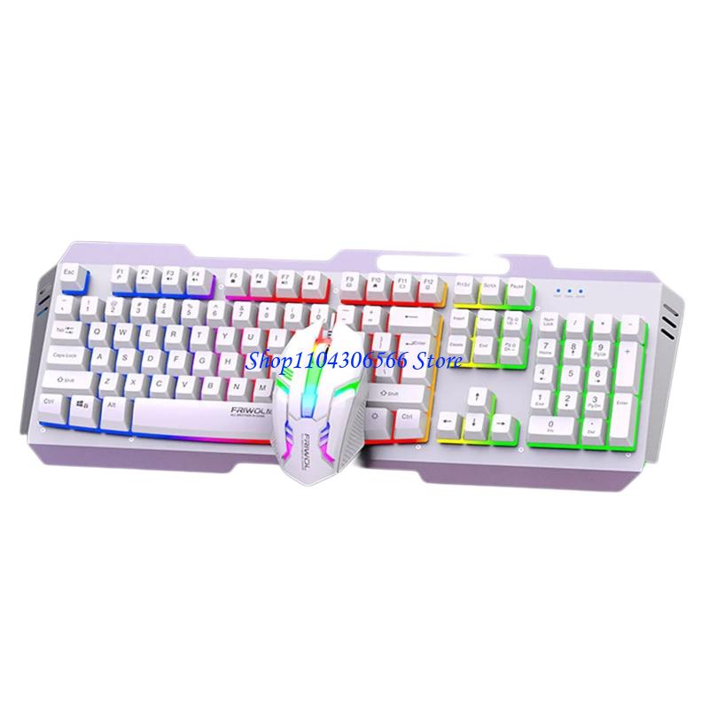 Gaming Keyboard Half - 02DD DS600 Keyboard Berkabel Logam Dengan