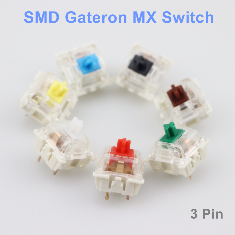 Gaming Keyboard Blue Switches - Sakelar SMD Gateron Hitam Merah Cokelat