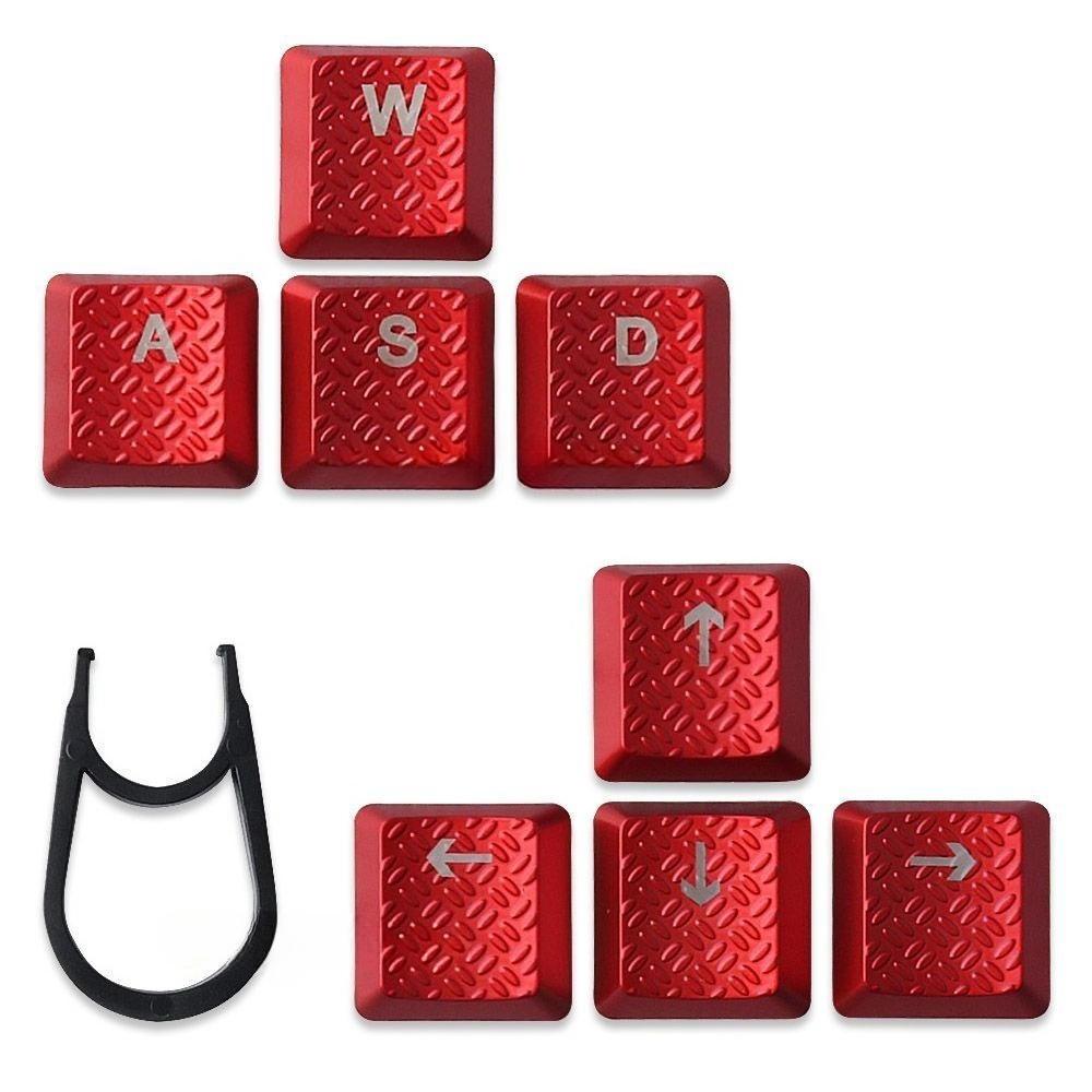 Gaming Keyboard Tkl - Keycaps merah tembus pandang DIY yang
