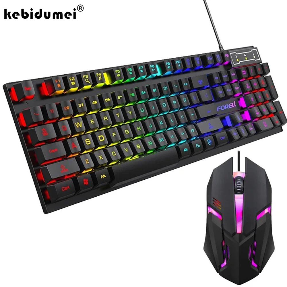 Gaming Keyboard Half - Kebidumei 104 Key Keyboard Mekanis dengan