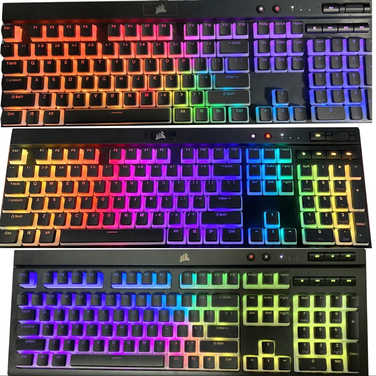 Gaming Keyboard Corsair - Tutup Kunci Puding Corsair Tembus Pandang