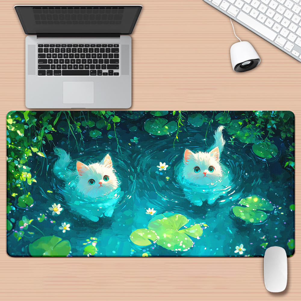Gaming Keyboard Brand - Alas Mouse XXL Motif Kucing Lucu,