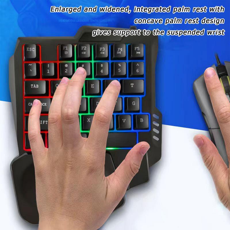 Gaming Keyboard Half - Keyboard Gaming 35 Kunci Satu Tangan