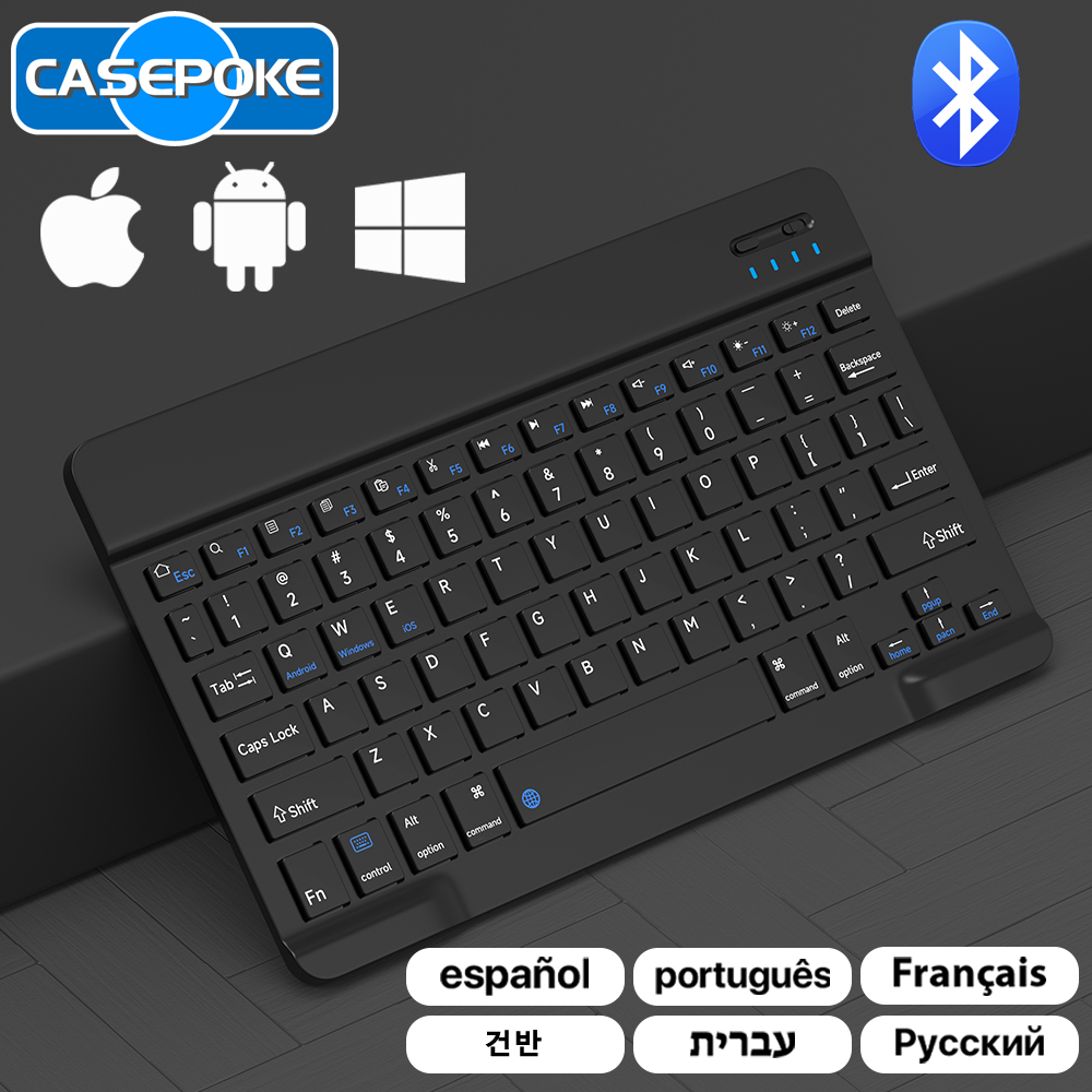 Gaming Keyboard Wireless - CASEPOKE Keyboard dan Mouse Mini, untuk