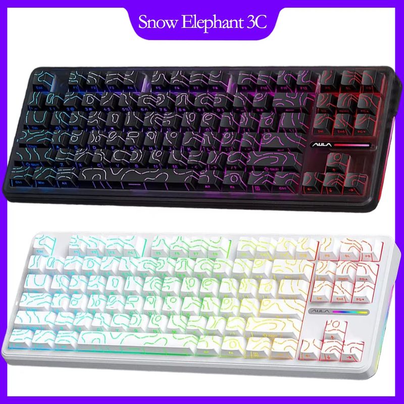 Gaming Keyboard Tkl - Keyboard Mekanik Nirkabel Aula F87 75%