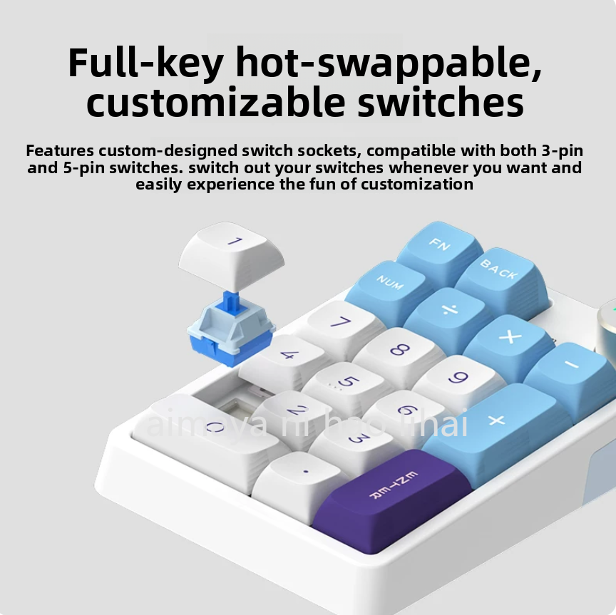 Kzzi K20 Mini Keypad Tiga Mode - Gaming Keyboard Wireless ulasan dan harga