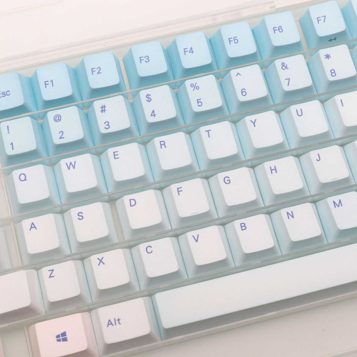 87 Tombol Keycap Biru Frost Pr - Gaming Keyboard Blue Switches ulasan dan harga