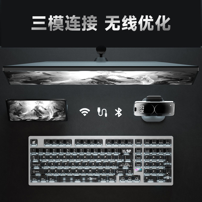 Weika Max102 Casing Aluminium  - Gaming Keyboard Wireless ulasan dan harga