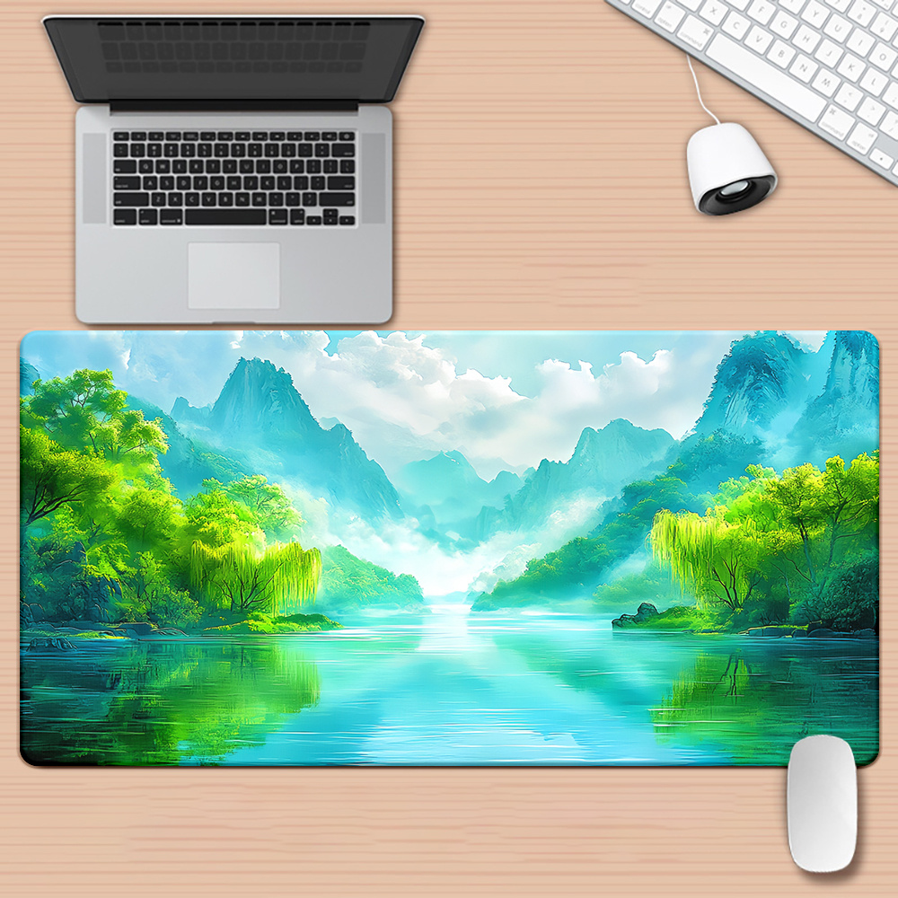 Alas Meja Cetak HD Pemandangan - Gaming Keyboard Brand ulasan dan harga