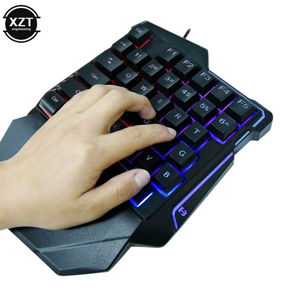 Keyboard USB Satu Tangan untuk - Gaming Keyboard Half ulasan dan harga