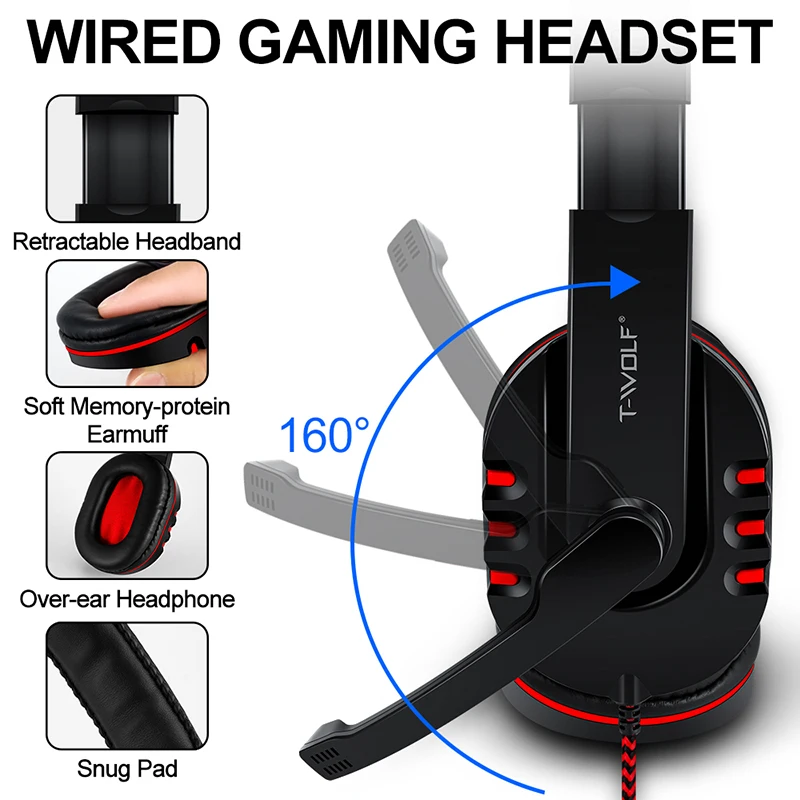 Set Perlengkapan Gaming T-WOLF - Gaming Keyboard Mouse Set ulasan dan harga