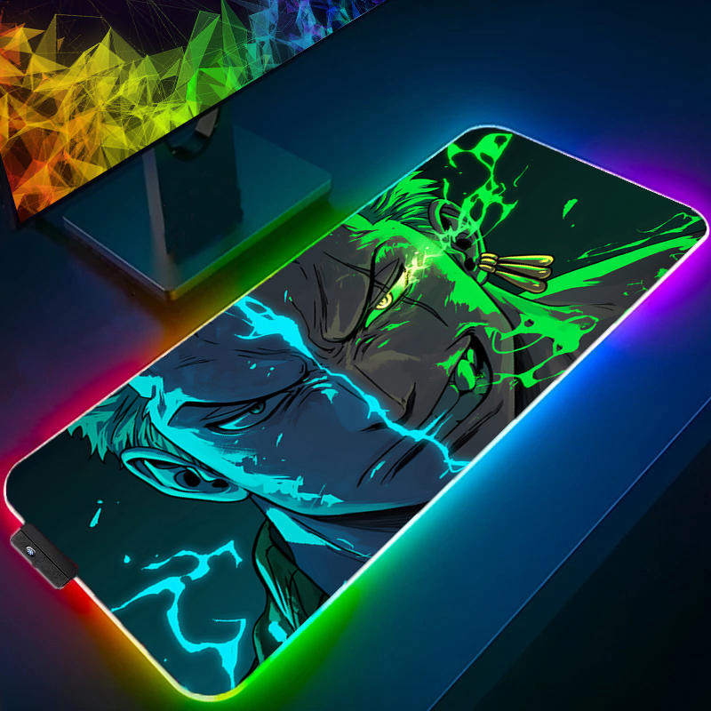 ONE PIECE Zoro Mouse Pad RGB A - Gaming Keyboard He ulasan dan harga