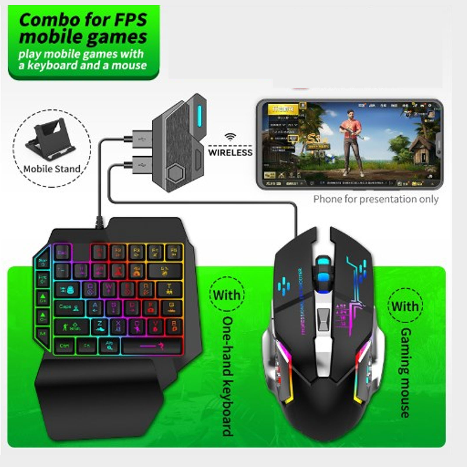 Set Konverter Mouse Keyboard K - Gaming Keyboard Mouse Set ulasan dan harga