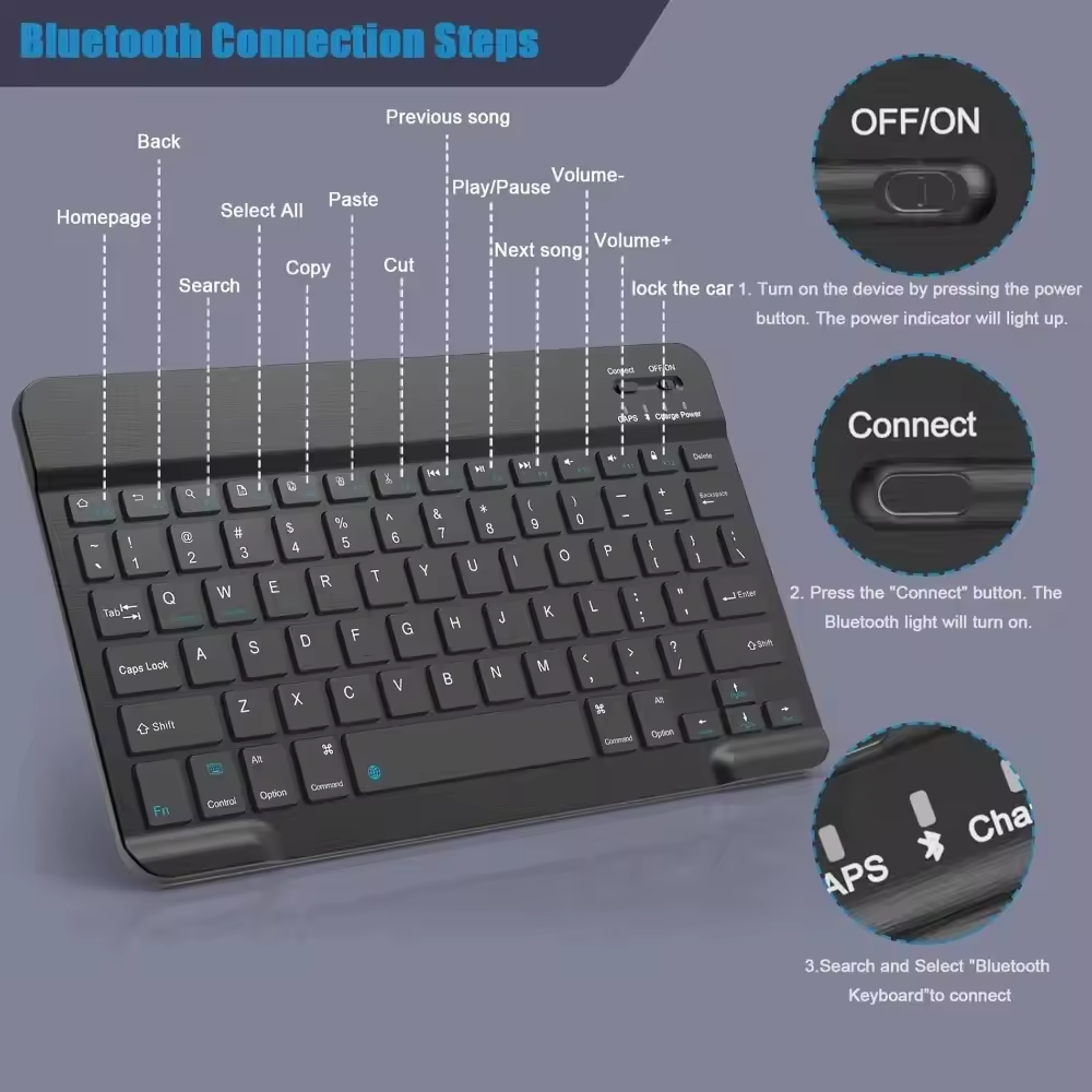 Keyboard Nirkabel Bluetooth Ke - Gaming Keyboard Wireless ulasan dan harga