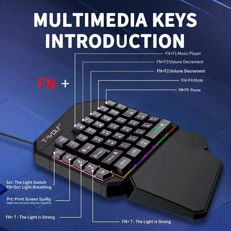 FocusOnPC TF900 2-in-1 Mobile  - Gaming Keyboard Mouse Set ulasan dan harga