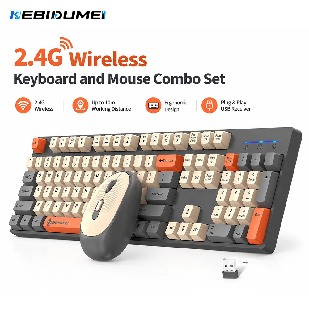 KEBIDUMEI Set Keyboard dan Mou - Gaming Keyboard Mouse Set ulasan dan harga