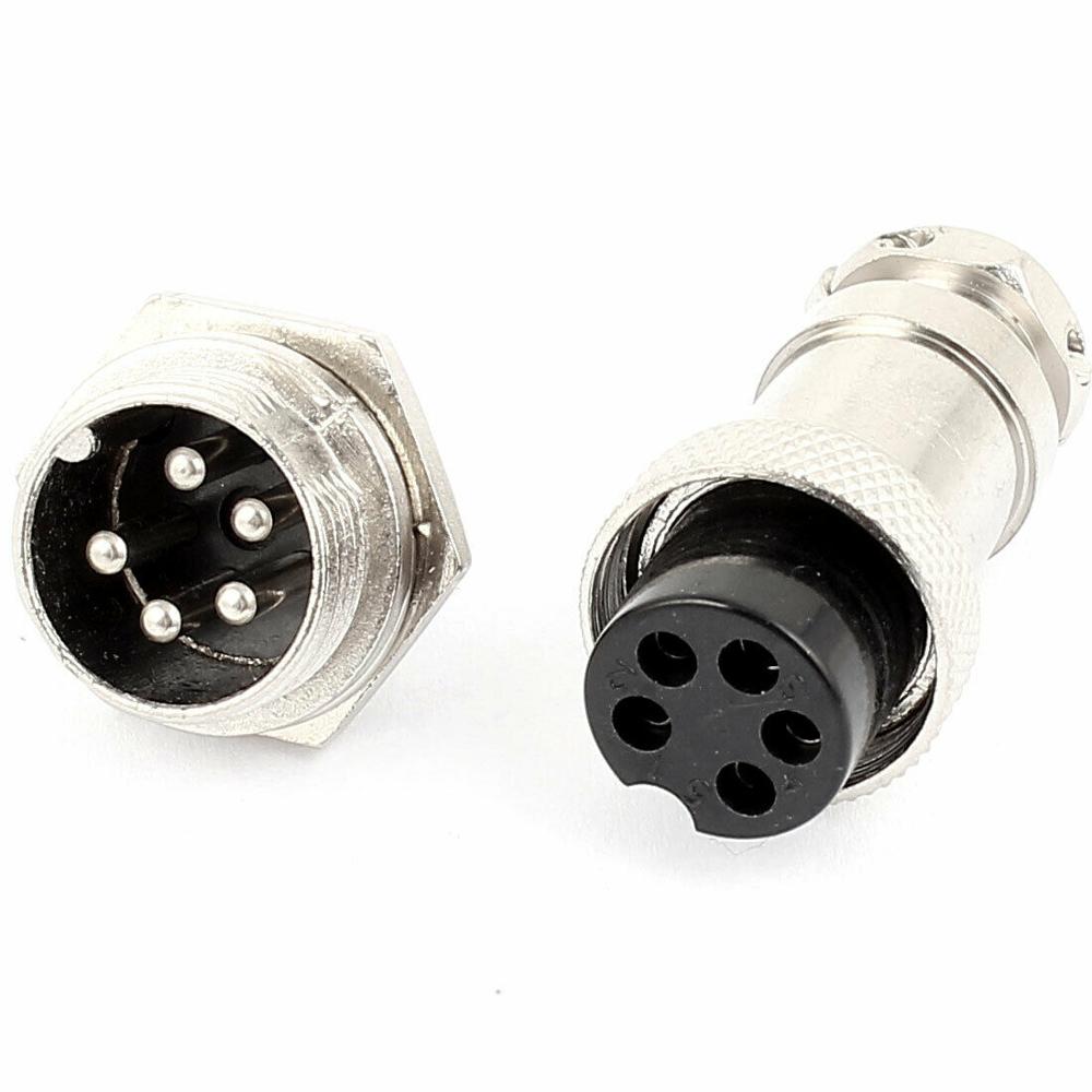 1set GX16 5P Aviation Plug 16m - Aviator Connector Kit ulasan dan harga