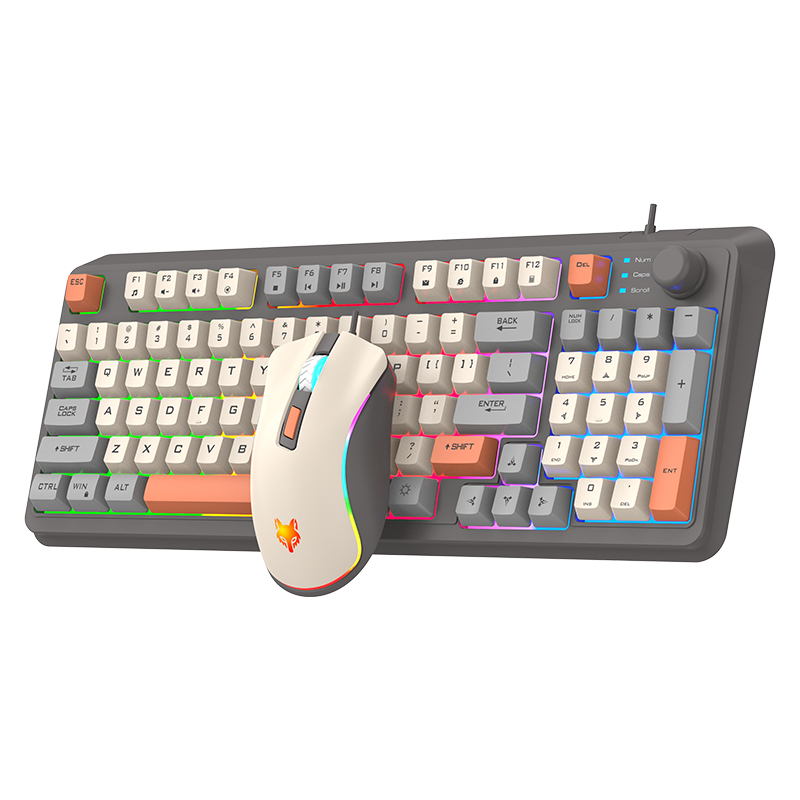 K820 Set Keyboard Game berkabe - Gaming Keyboard And Mouse Set ulasan dan harga