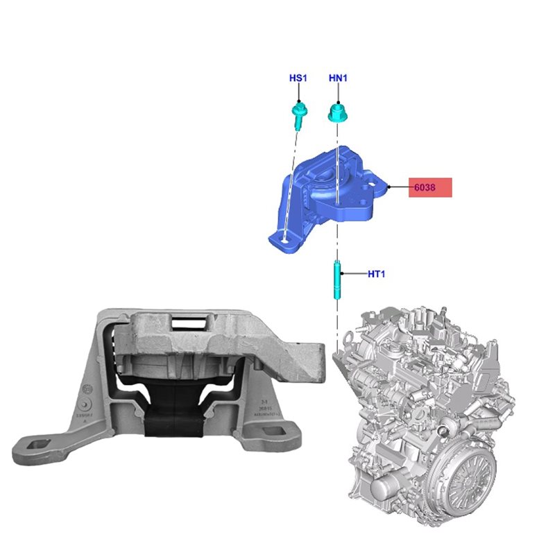 KV6Z-6038-A KV6Z6038C Kit Gask - Gasket Mount Kit ulasan dan harga