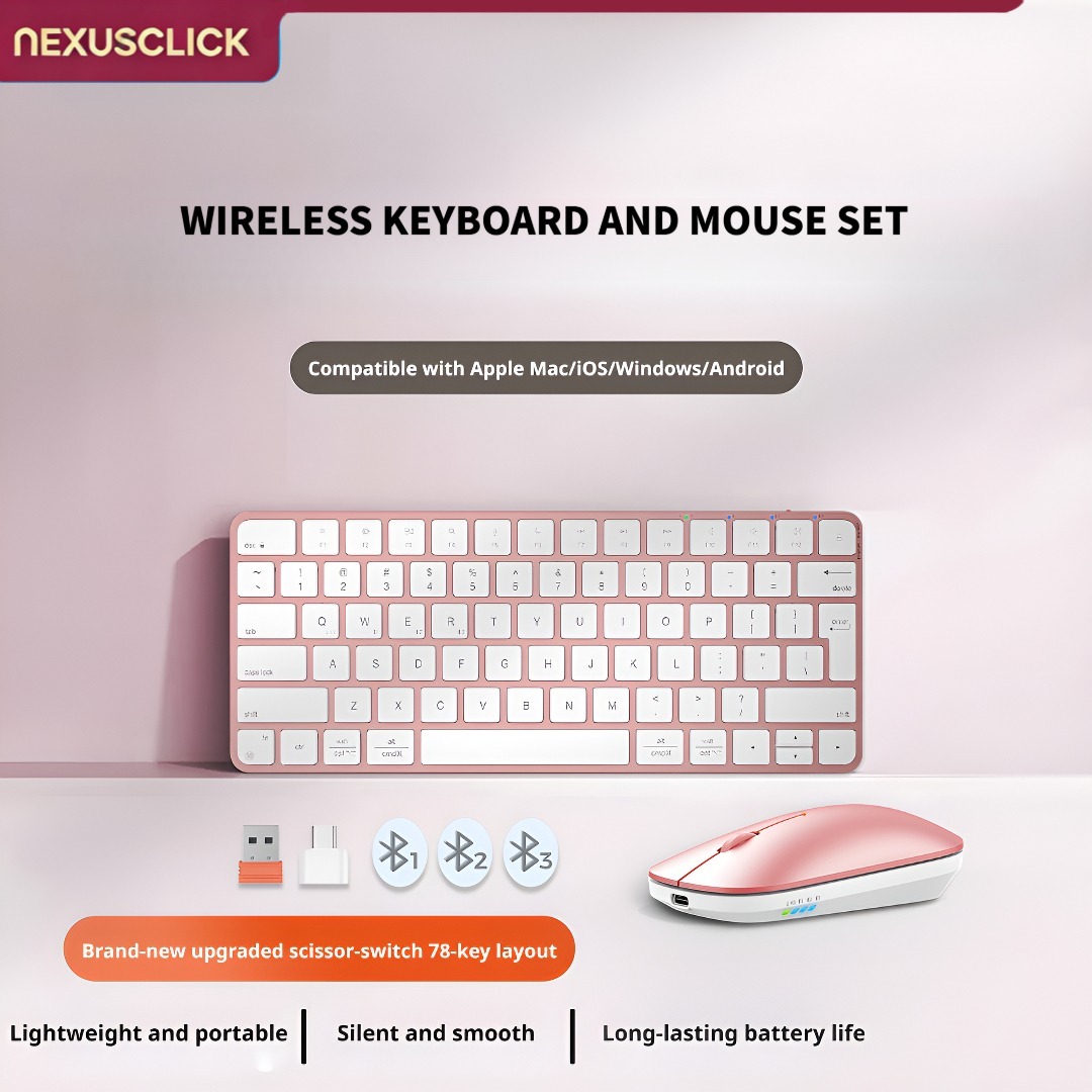 NexusClick Ultra Slim Wireless - Gaming Keyboard That Is Quiet ulasan dan harga