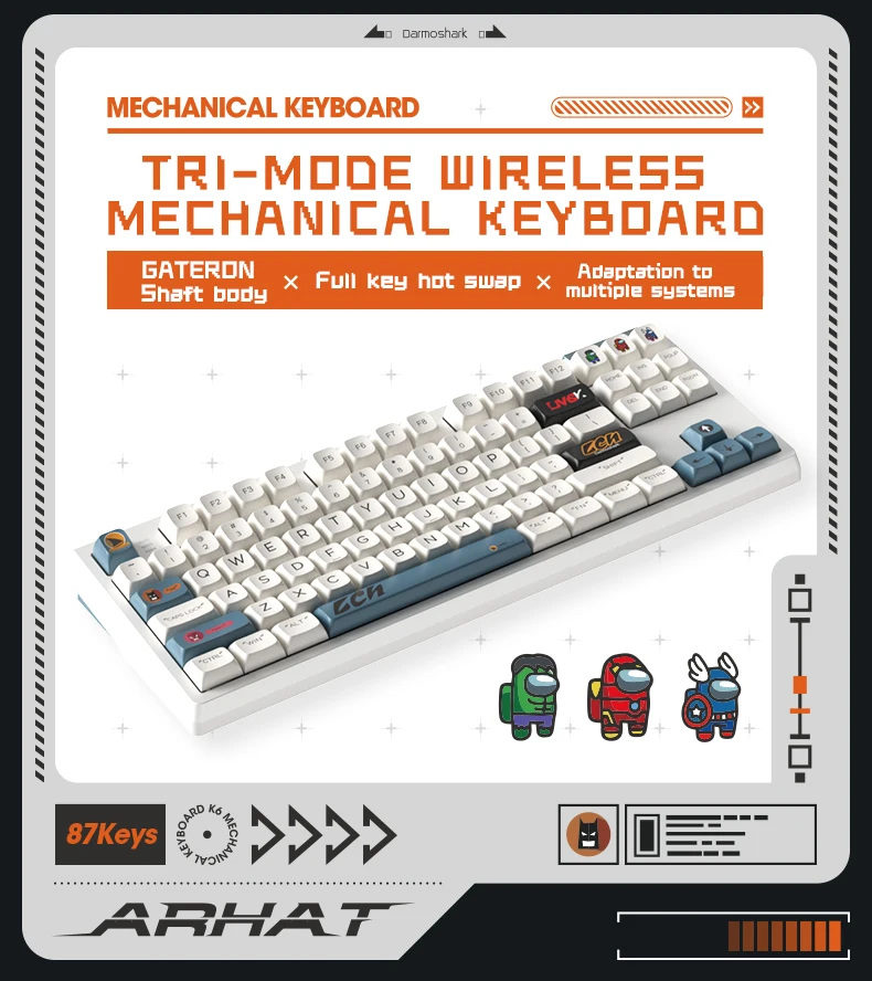 # Untuk Darmoshark K6 Kit Keyb - Gaming Keyboard Tkl ulasan dan harga