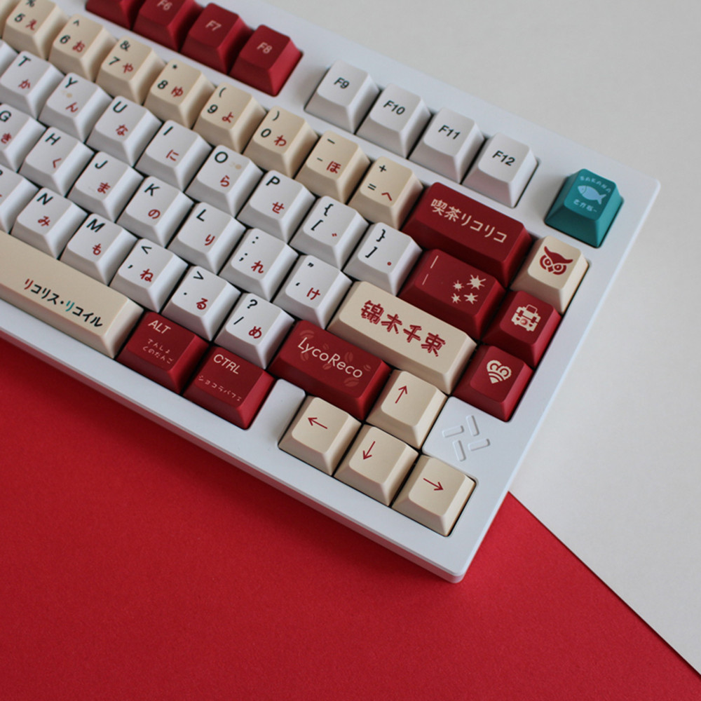 Lycoris Recoil Anime PBT Keyca - Gaming Keyboard Brand ulasan dan harga